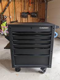 Husky 27 in. 5-Drawer Rolling Cabinet